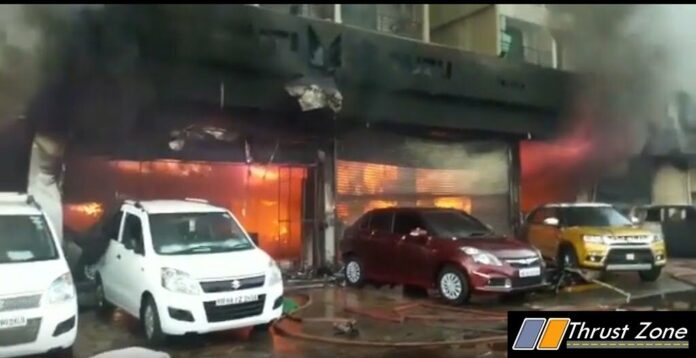 maruti-khargar-nexa-showroom-fire