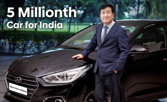 Hyundai sells 5 million units