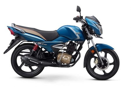 TVS Victor - Matte Blue