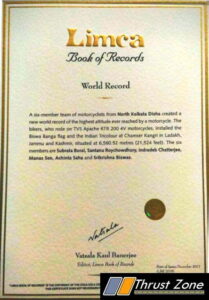 TVS Apache RTR 200 Enters Limca World Book Of Records (2)