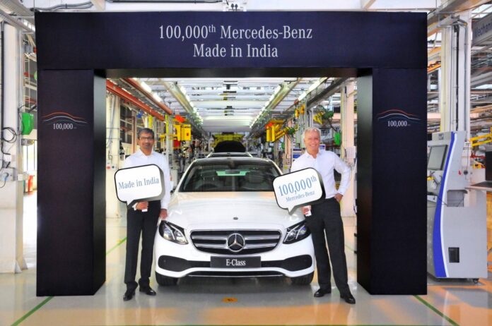 100,000 the Mercedes-Benz for the Indian market was an E-Class