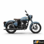 Royal Enfield Signals Airborne Blue Right Side shot