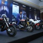 Ajinya Firodia Managing Director, Motoroyale unveils the seven new superbikes at the national press conference (2)