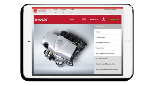 Toyota Test Drive Engine Power iPad