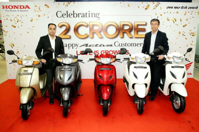 activa sales 2 crore units