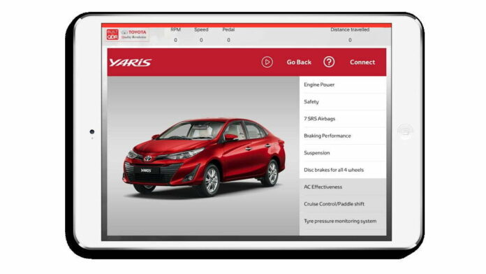 Toyota Test Drive App Engine Power iPad Opening Not Connected iPad