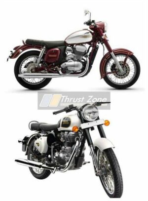 2019 Jawa 300 V RE Classic 350 Specification Comparison