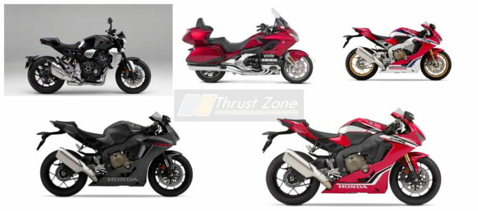 2019 Honda India CB1000R+, Gold Wing Tour DCT, CBR1000RR Fireblade & CBR1000RR Fireblade SP