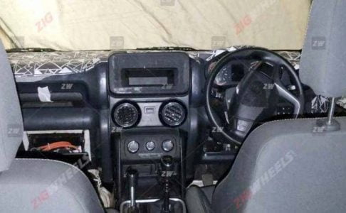 2020 New Mahindra Thar interior