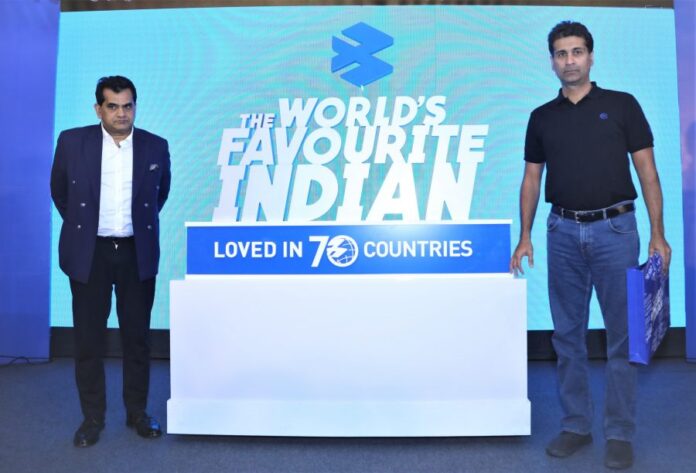 Amitabh Kant, CEO NITI Aayog and Rajiv Bajaj MD, Bajaj Auto launches co...