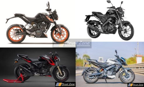 Yamaha MT-15 Vs KTM Duke 200 Vs Bajaj Pulsar 200 NS Vs TVS Apache 200 4V (2)