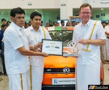 2_(R to L) Mr. Steffen Knapp, Managing Director, Volkswagen Passenger Cars India with Mr. Sudersan Jagadeesan, Executive Director (leftt) at Ramani Cars