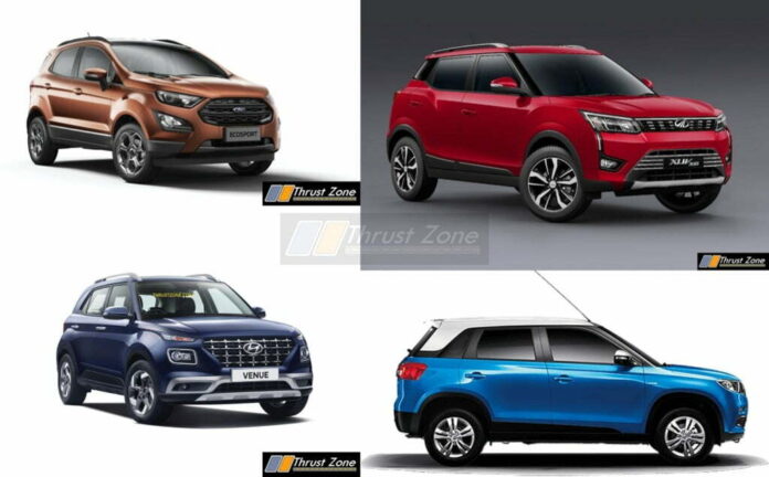 Hyundai Venue Vs XUV300 Vs Brezza Vs Nexon Vs EcoSport (2)