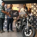 delivery of Neo Sports Café inspired CB300R (3)