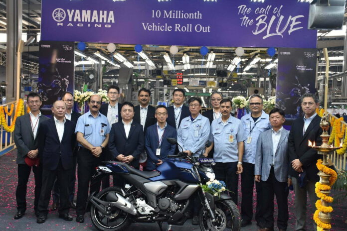 India Yamaha Motor achieves 10 Million Production milestone in India