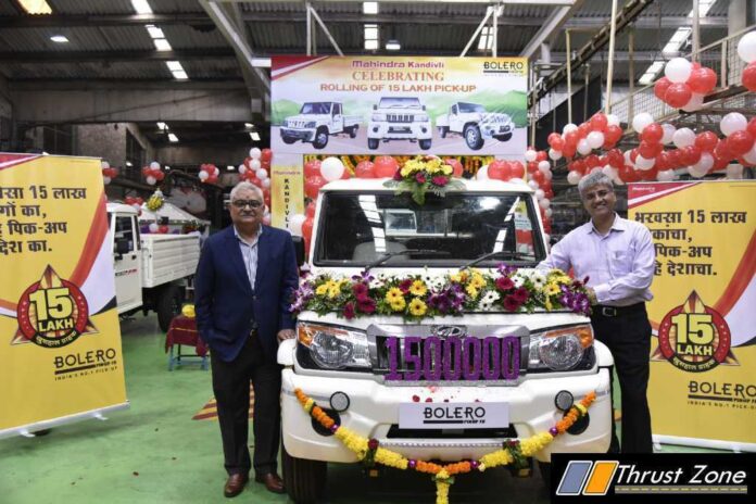 15th lakh unit of Bolero Pick-up range Rolled Out From Mahindra Kandivali Plant