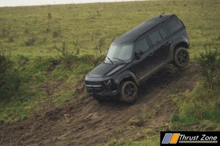 Behind the scenes image of the New Land Rover Defender featured in No Time To Die - 3