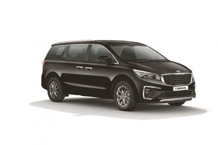 2020 Kia Carnival MPV India Hero Black