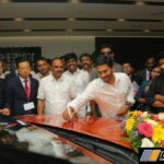 Kia Andhra Pradesh CM Shri Y S Jagan Mohan Reddy at Kia Motors plant inauguration ceremony with Mr. Kookhyun Shim, MD & CEO, KMI, Mr. Han Woo Park, President & CEO, Kia Motors Corp.