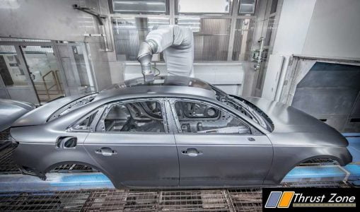 Audi adopts “overspray-free painting” in series production