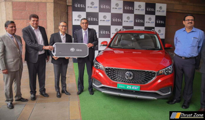 MG Motor India delivers the first ZS EV to EESL.