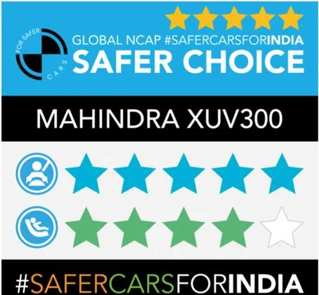 Mahindra XUV 300 Safer Choice Award From Global Ncap