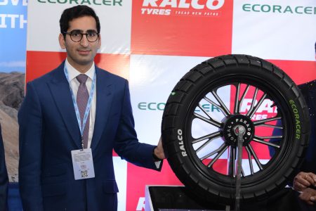 RALCO brand launched the innovative and eco-friendly -12080-18 Tyre for 2-wheelers at the Auto EXPO 2020, today (2)