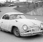 Porsche 356 was covered with faux fur