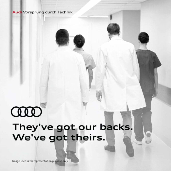Audi India Supports Front Line Customers