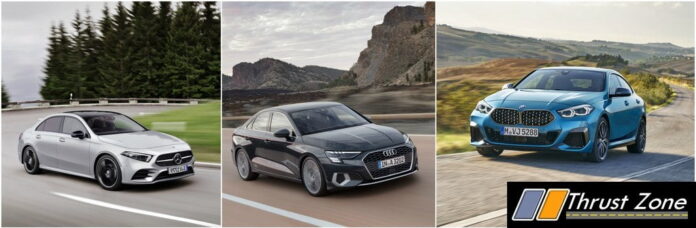 BMW 2 Series Gran Coupe vs Mercedes-Benz A-Class Limousine vs Audi A3