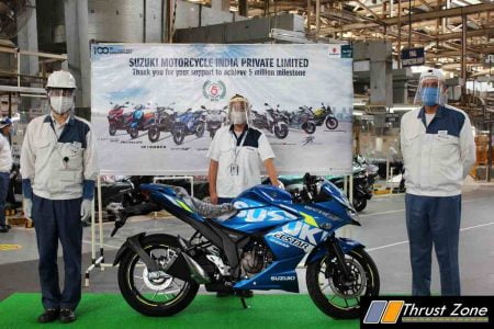 5 Million Suzuki Two Wheelers