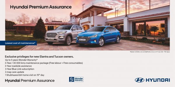 Hyundai Tucson and New Elantra India Customers Get Assurance Package