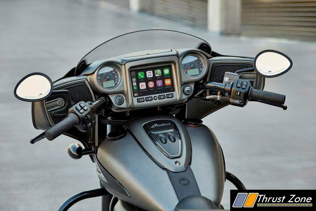 Indian Ride Command with Apple CarPlay® Thrust Zone