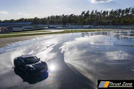 First Ever Electric Car Drift Record Set With Porsche Taycan (1)