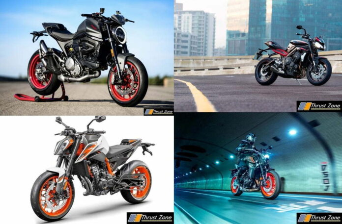 2021 Ducati Monster Vs Triumph Street Triple Vs MT-09 Vs Duke 890R