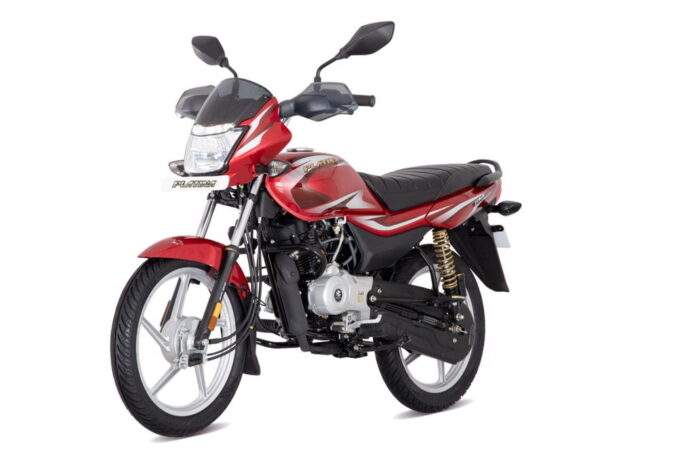 bajaj Platina 100 KS - Cocktail wine red (1)