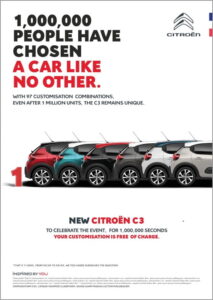 3rd generation Citroën C3 Sales