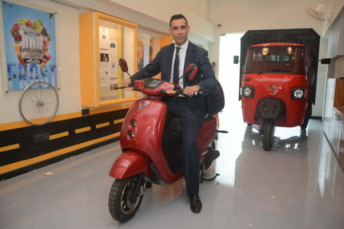 Omega Seiki Mobility Pvt. Ltd. (OSM), part of Anglian Omega Group of companies, today unveiled its first two-wheeler electric scooter ZORO and FIARE (2)