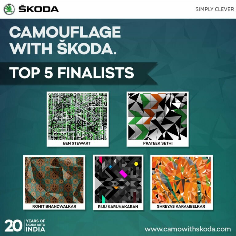 ŠKODA Camouflage Design Contest Top 5 Contestants Selected!
