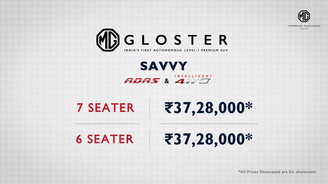 Seven-Seat Version Of MG Gloster Savvy Variant Launched! (1)