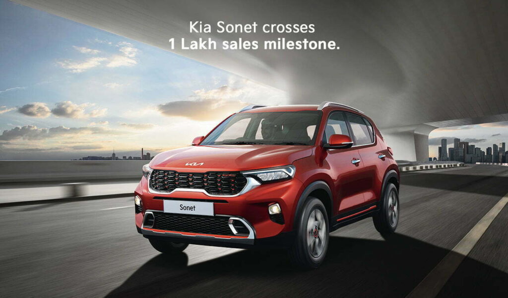 Kia Sonet Sales Cross 1 Lakh Units In India!