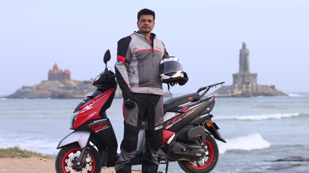 TVS NTORQ 125 Race XP Used To Leh To KanyaKumari - Enters Multiple Record Books