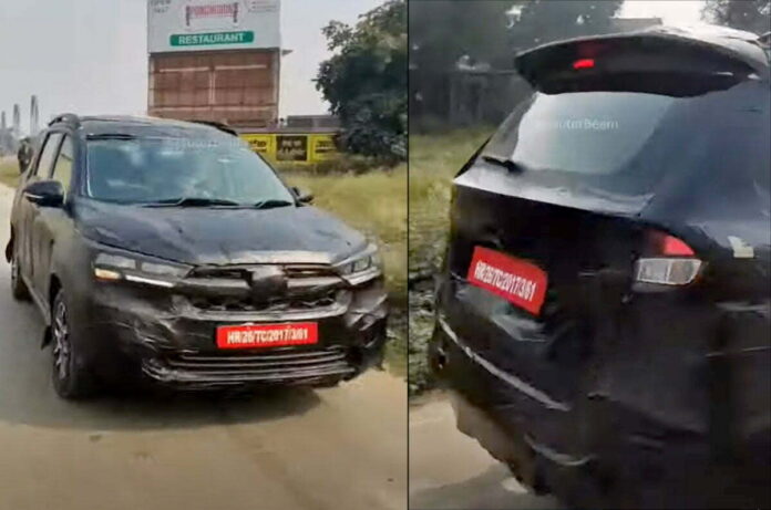 Maruti Suzuki XL6 Facelift Spied