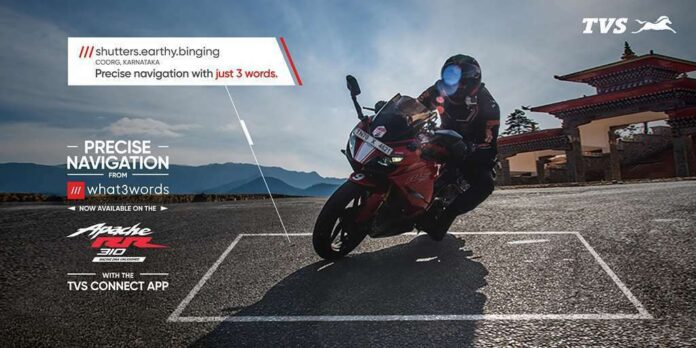 TVS Connect Gets What3Words Navigation Support (2)