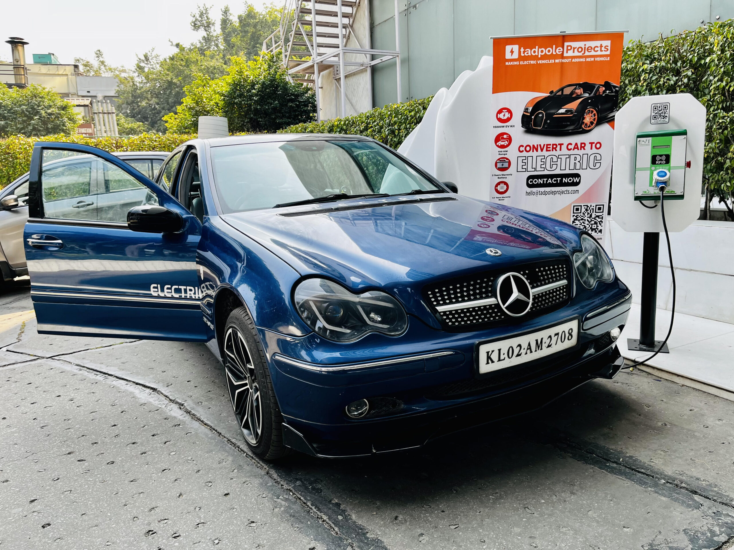 Mercedes C-Class Petrol Converted Into Electric By Tadpole Projects (2)