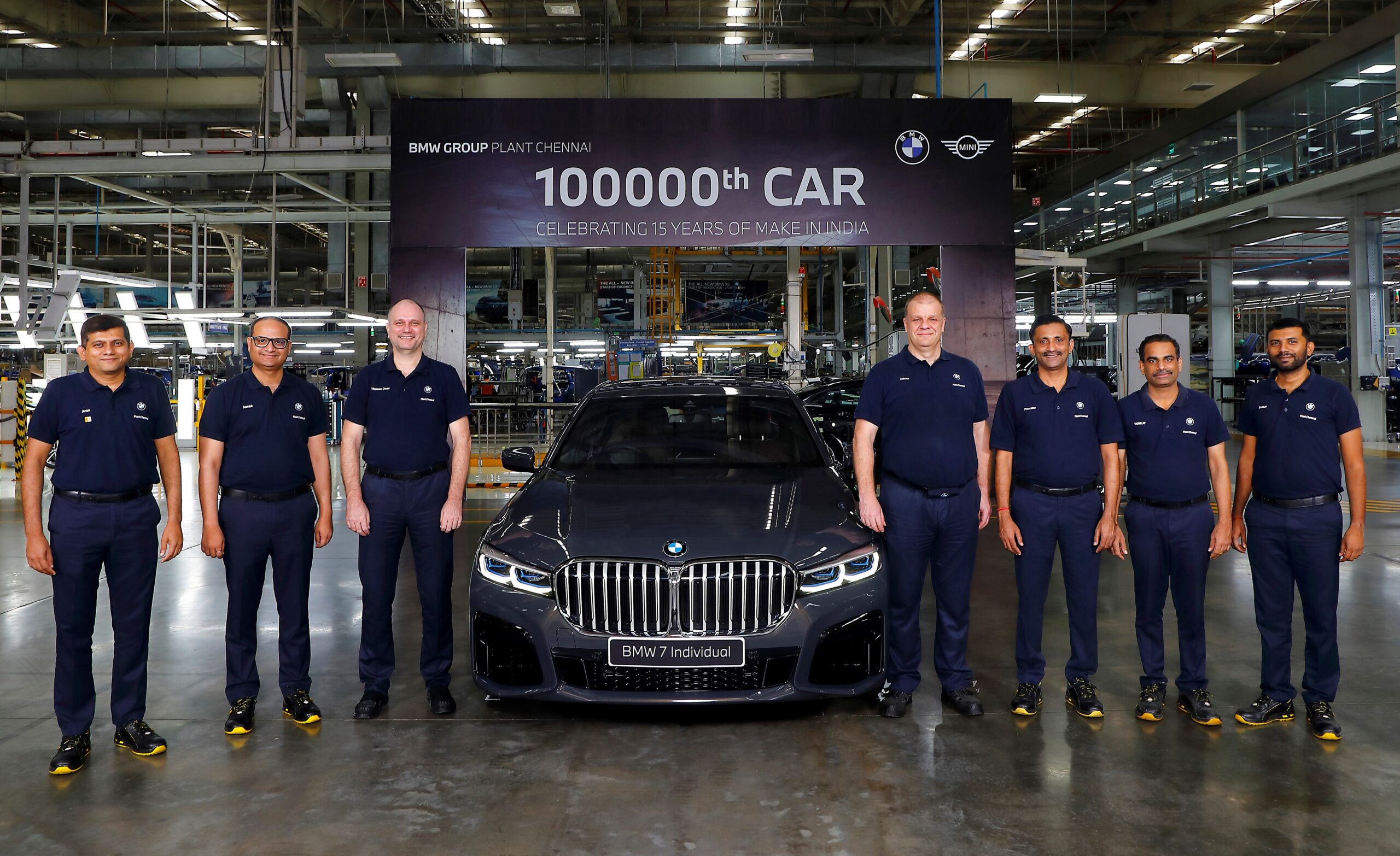 BMW Group Plant Produces 1 Lakh Units In India - 15 Years Of Make In India