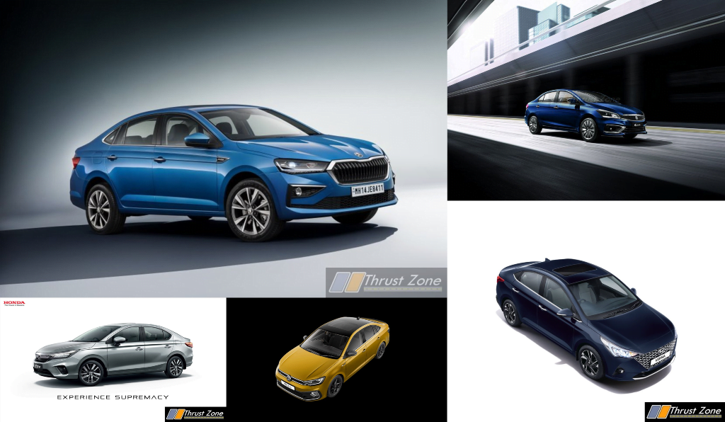 Volkswagen Virtus Vs Rivals - Honda City, Skoda Slavia, Hyundai Verna - Specification Comparison (2)