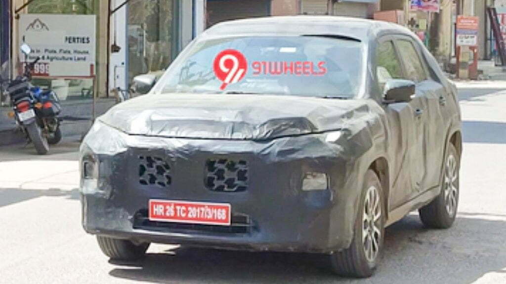 Maruti and Toyota Mid-Size SUV Spied Testing! - Taigun and Kushaq Rival! (2)