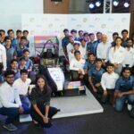 Team Orion Racing India with Anil G Verma, Executive Director and President, Godrej & Boyce , Mira Erda, Formula 4 Racer and Saurav Bandyopadhyay, Motorsports Racecar Driver and CEO of IR eS