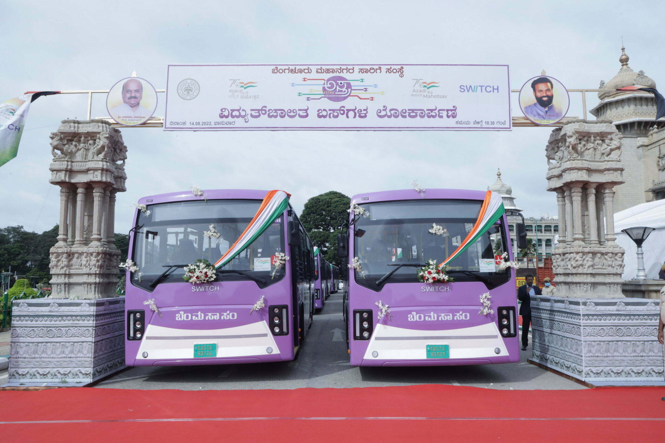 Switch EiV 12 buses flagged off in Bengaluru